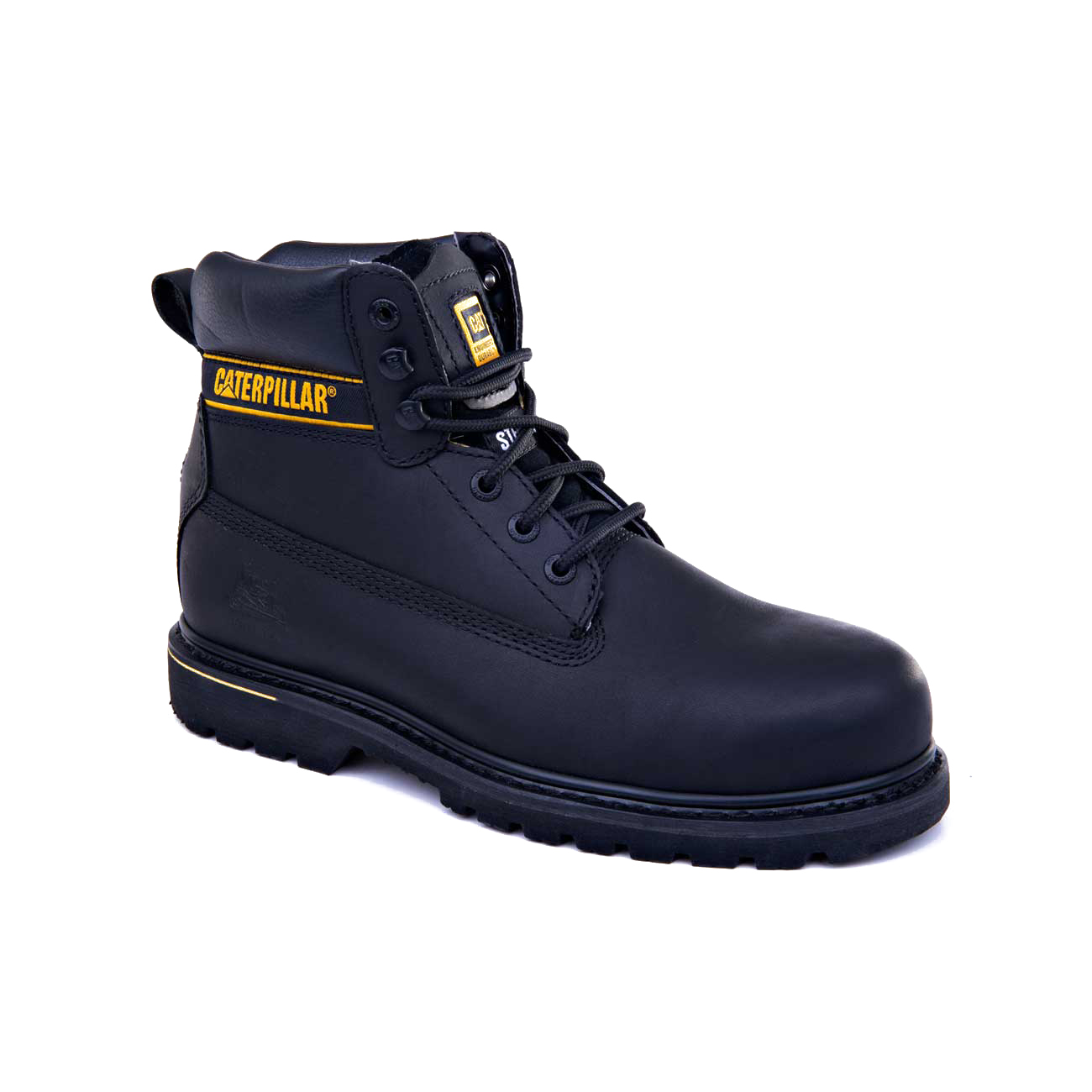 Caterpillar Boots South Africa - Cat Men's Holton St - Sa Safety Boots Black BS7265310